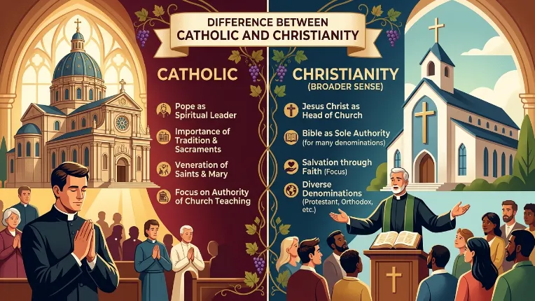 Difference Between Catholic and Christianity