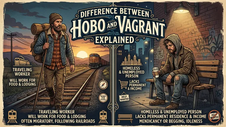 Difference Between Hobo and Vagrant