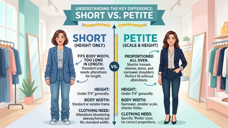 Difference Between Short and Petite