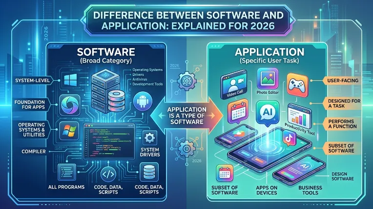 Difference Between Software And Application