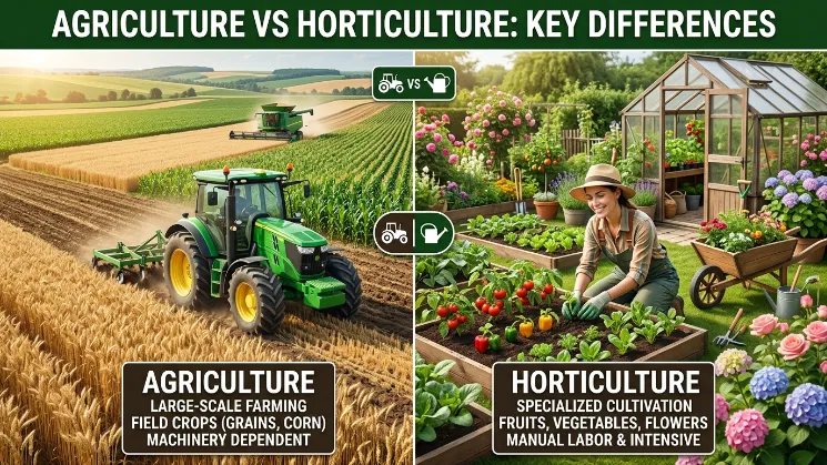 Agriculture vs Horticulture