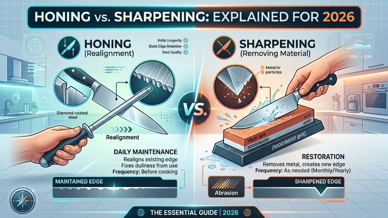 Difference Between Honing and Sharpening