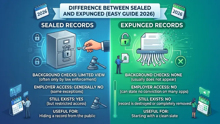 Difference Between Sealed and Expunged