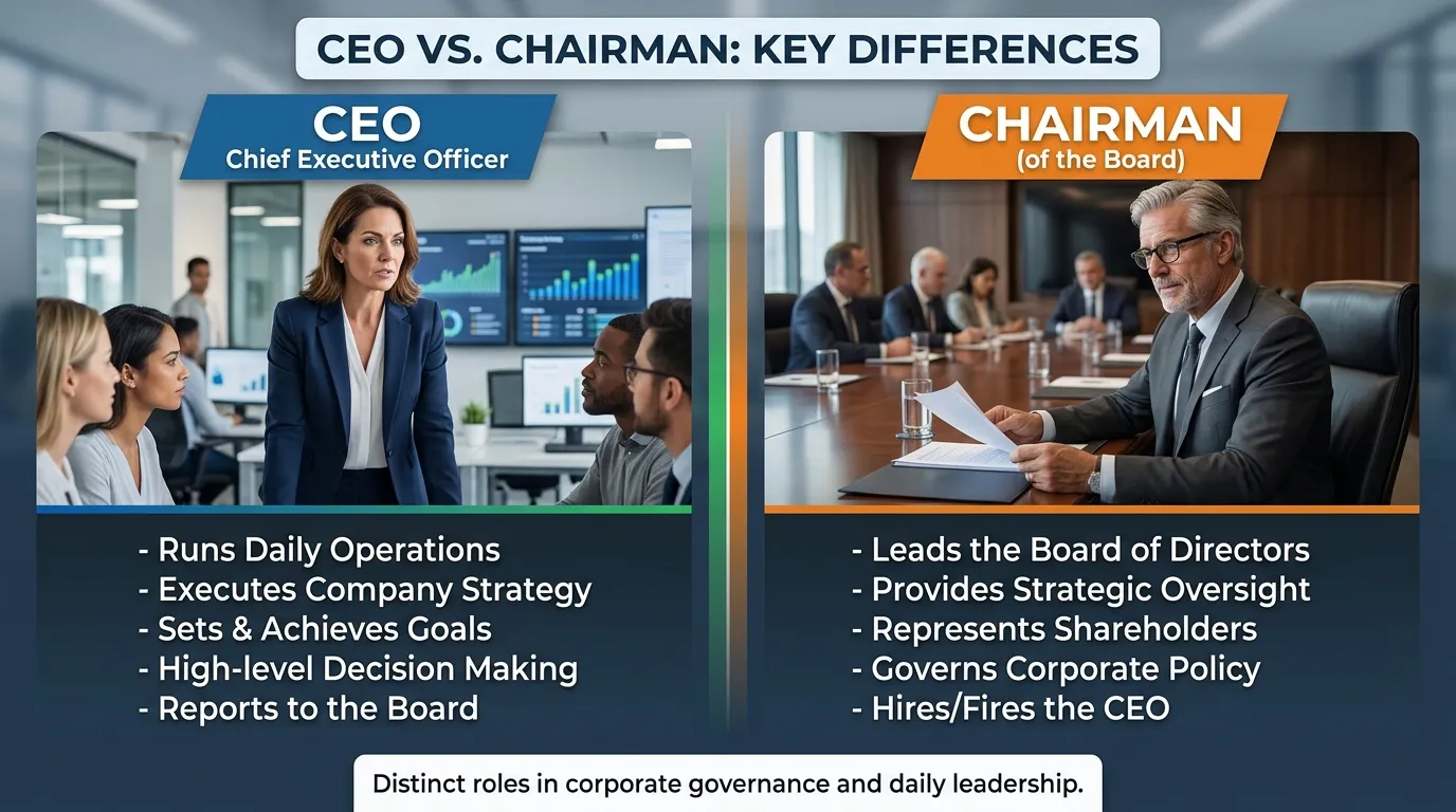 Difference Between CEO and Chairman