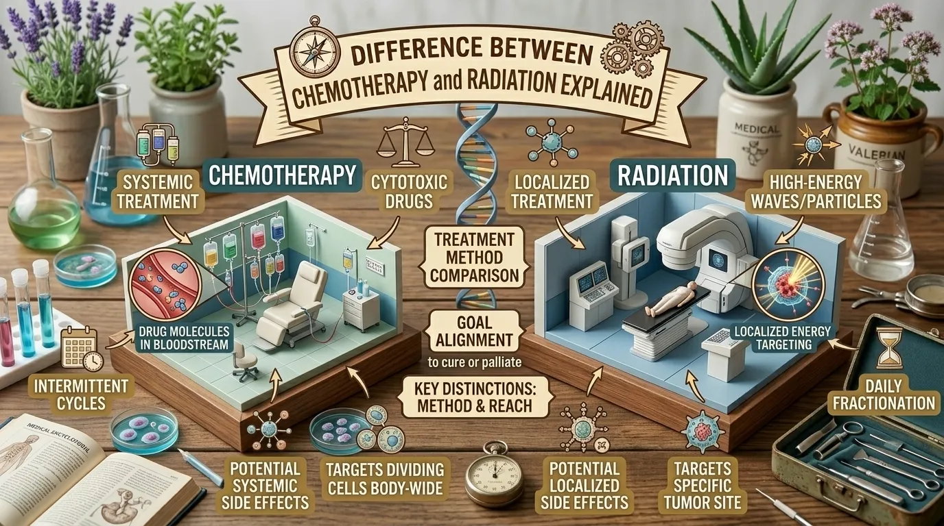Difference Between Chemotherapy and Radiation