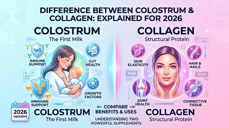 Difference Between Colostrum and Collagen