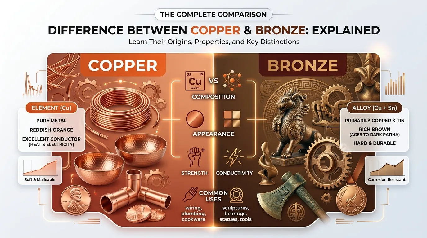 Difference Between Copper and Bronze