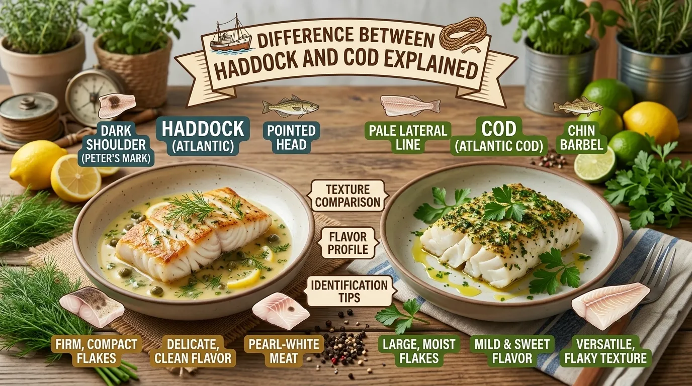 Difference Between Haddock and Cod