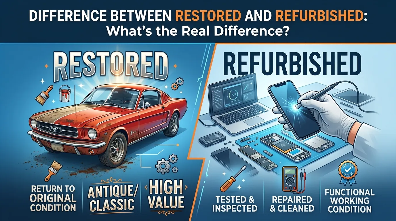 Difference Between Restored and Refurbished