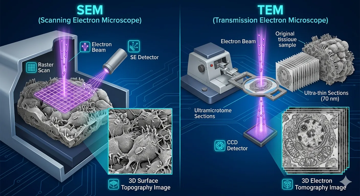 difference between sem and tem