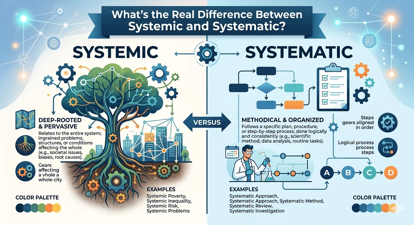 Difference between Systemic and Systematic