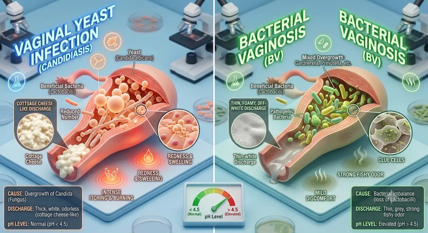 difference between yeast and bv