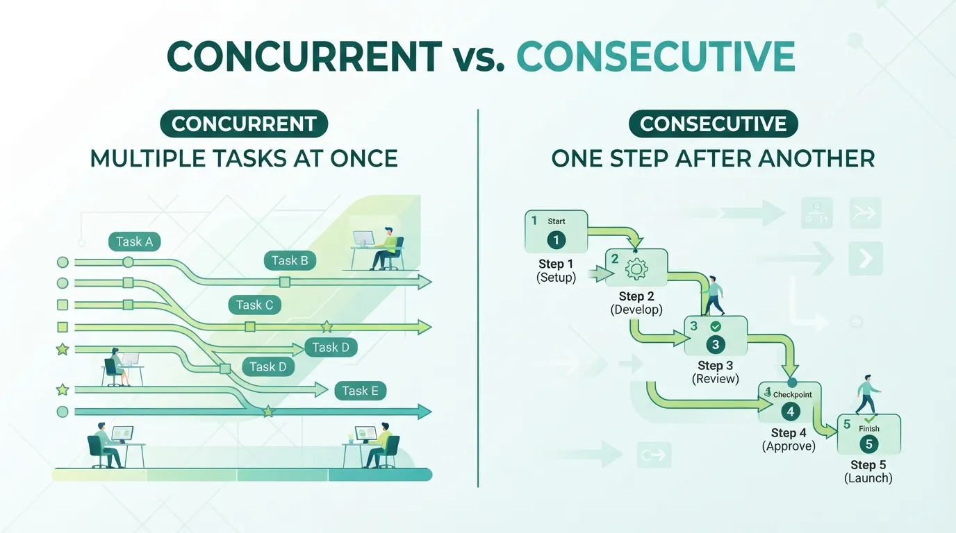 Concurrent vs Consecutive