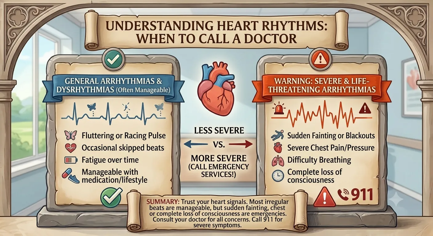 difference between arrhythmia and dysrhythmia