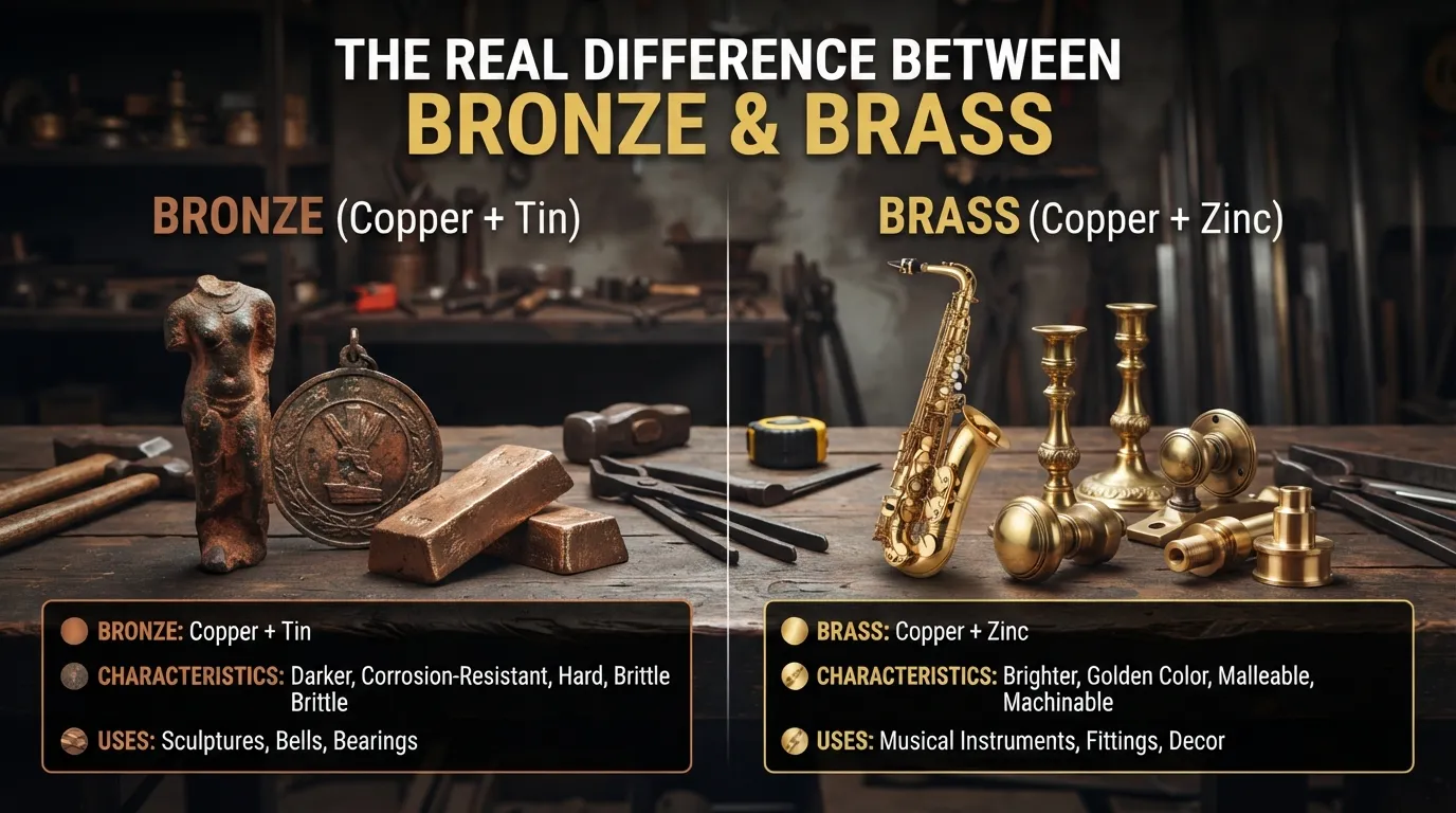 Difference Between Bronze and Brass
