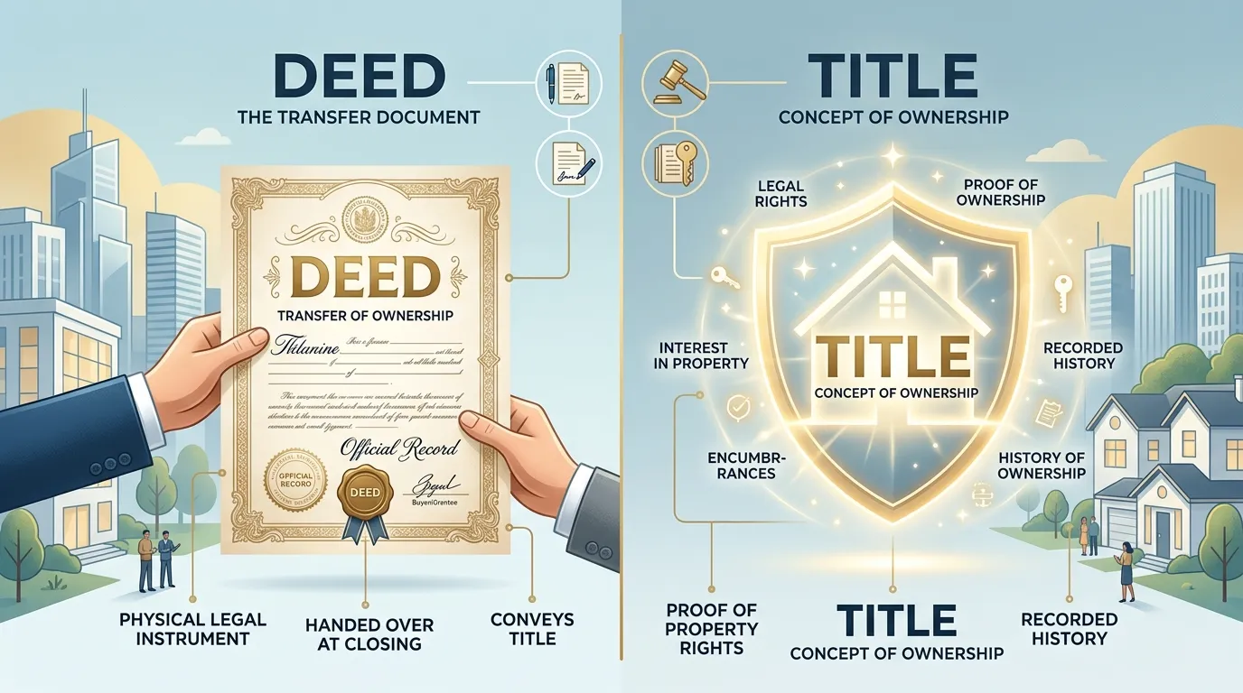 Difference Between Deed and Title