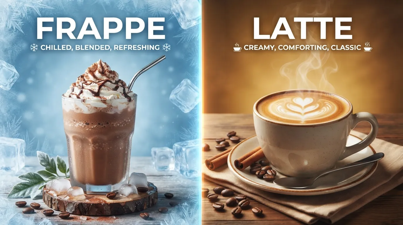 Difference Between Frappe and Latte