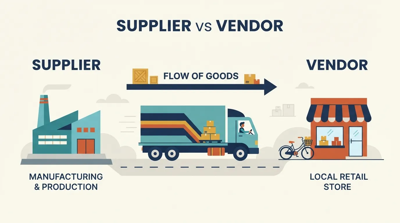 Vendor vs Supplier